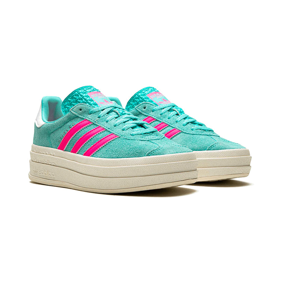 Adidas Originals Gazelle Bold Flash Aqua and Pink